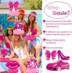 Pink Girls Birthday Decorations Hot Pink Princess...