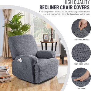 KinCam Recliner Covers, Stretch Reclining Chair Co...