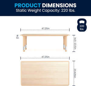 Flash Furniture Wren Adjustable Classroom Activity...