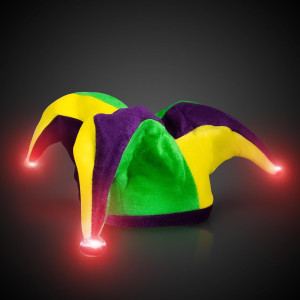 Windy City Novelties LED Light-Up Velvet Mardi Gra...