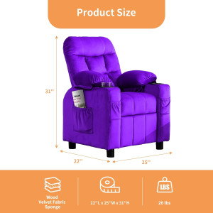 Kids Recliner, Toddlers Kids Recliner Chair with C...