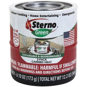 Sterno 7-Ounce Entertainment Cooking Fuel, 2-Pack,...