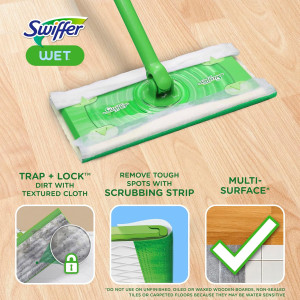 Swiffer Sweeper Wet Mopping Cloths, Mops for Floor...