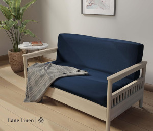 LANE LINEN Futon Covers Full Size, 100% Cotton Fut...