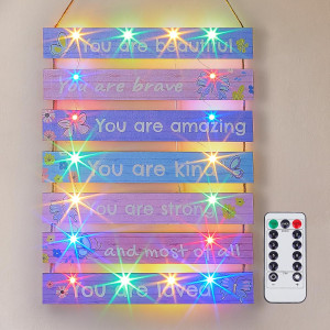 FIOBEE Girls Room Décor for Teen Girls Boys with L...