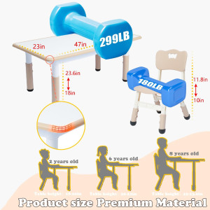 Toddler Table and Chair Set for Boys & Girls Age 2...