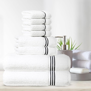 Simpli-Magic 8-Piece Premium Towel Set, 2 Bath Tow...
