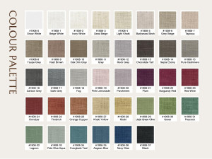 TWOPAGES Liz Faux Linen Curtain Fabric Sample Book...