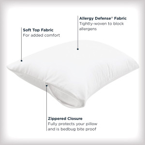 Set of 2 Standard/Queen AllerEase Pillow Protector...