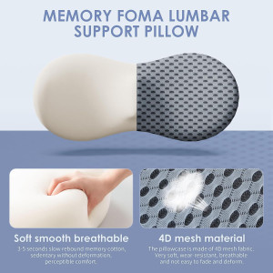 Lumbar Support Pillow, Back Pillow for Low Back Pa...