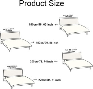 Stretch Bed Headboard Cover Full Queen King Size,...