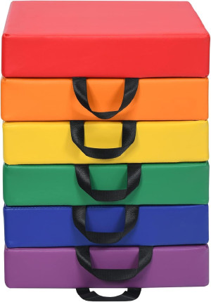 Costzon 6-Piece 15 inch Floor Cushions for Kids, 3...