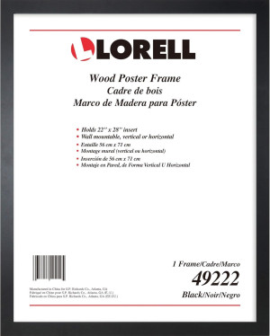 Lorell Solid Wood Poster Frame, 22" x 28" (49222)...
