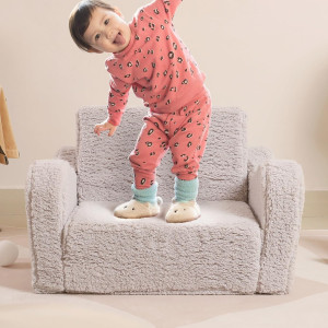Kids Chairs for Toddler, 2-in-1 Toddler Soft Sherp...