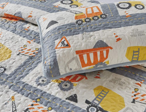 Linen Plus Bedspread Set Kids/Teens Construction C...