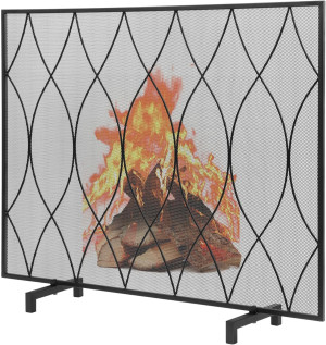 FEED GARDEN Fireplace Screen 38" Wx 31" H Single P...