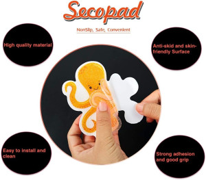 Non Slip Bathtub Stickers, 14 PCS Large Sea Adhesi...