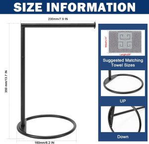NearMoon Hand Towel Holder Stand, Thicken Metal L...