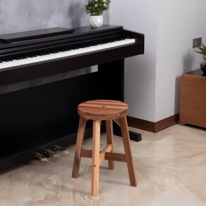 Acacia Wood Stool Round Small End Table, for Livin...