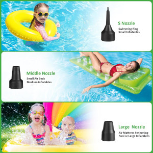 AGPTEK Electric Air Pump, Portable Quick-Fill Air...