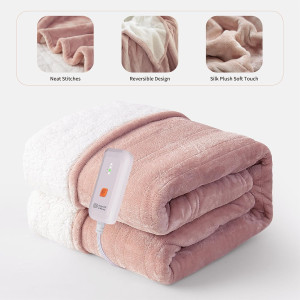 GOTCOZY Heated Blanket Electric Throw 50''X60''- S...