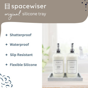 Countertop and Vanity Tray – Small 7.7" Silicone S...