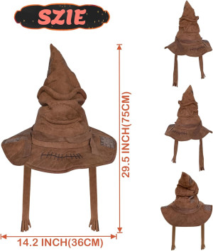 Tanganan Halloween Hat Brown Witch Hats for Women,...