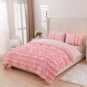NTBED Ruffled Comforter Set Casual Textured for Gi...