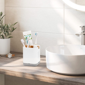Boperzi Toothbrush and Toothpaste Holder with Bamb...