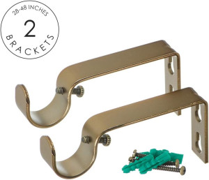 Ivilon Drapery Treatment Window Curtain Rod - Acry...