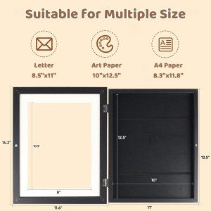 [4 Packs] Kids Artwork Frames Changeable, 10"x12.5...