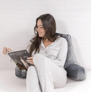 Milliard Reading Pillow with Shredded Memory Foam,...