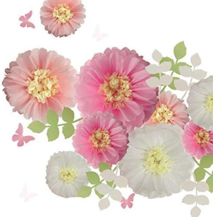 Fonder Mols Tissue Paper Chrysanth Flowers with Bu...