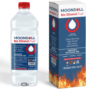 Bioethanol Fuel for Table top Fire Pit (1 Liter),...