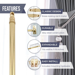 Amazing Drapery Hardware Swivel Sash Curtain Rods...