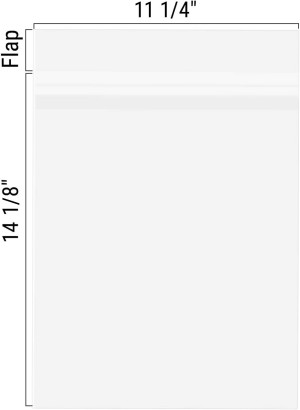 Golden State Art, Pack of 100 11 1/4 x 14 1/8 Clea...