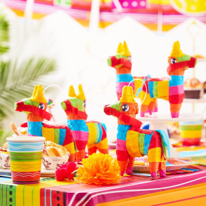 Cinco De Mayo 8 pcs Mini Donkey Pinatas 5.7"x7.5"...