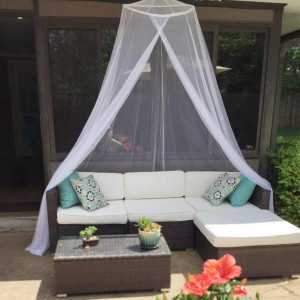 Mosquito Net for Bed, Large White Bed Canopy for G...