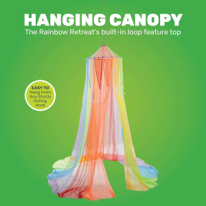 Constructive Playthings Rainbow Retreat Kids Canop...