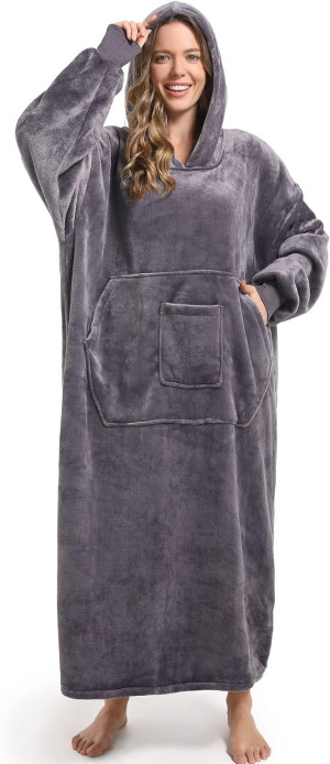 Oversized Wearable Blanket Sweatshirt for Women Me...