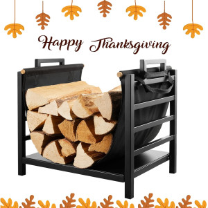 DOEWORKS 18 Inch Firewood Racks Fireplace Log Hold...