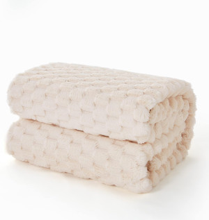 EXQ Home Fleece Throw Blanket for Couch or Bed - 3...