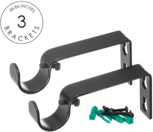 Ivilon Drapery Window Curtain Rod - End Cap Style...