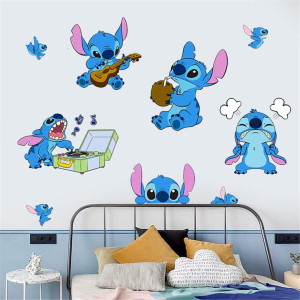 Lilo and Stitch Wall Stickers Disney Cartoon Wall...