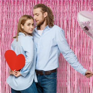 Pink Birthday Decorations for Girls, 3.3x8.2ft Pin...