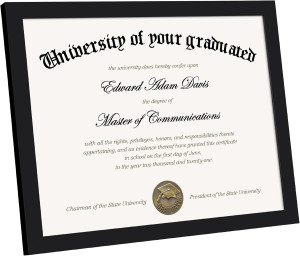 upsimples Certificate Frame with High Definition G...