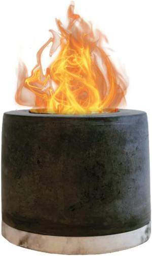 Roundfire Concrete Tabletop Fire Pit - Ethanol Fir...