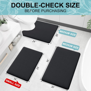 Smiry Memory Foam Bath Mat 30x20, Extra Soft and A...