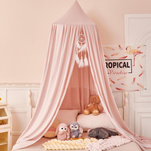 dix-rainbow Princess Decor Canopy for Kids Bed, So...