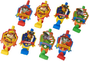 Paw Patrol Multicolor Party Blowouts - 5", 8 Piece...
